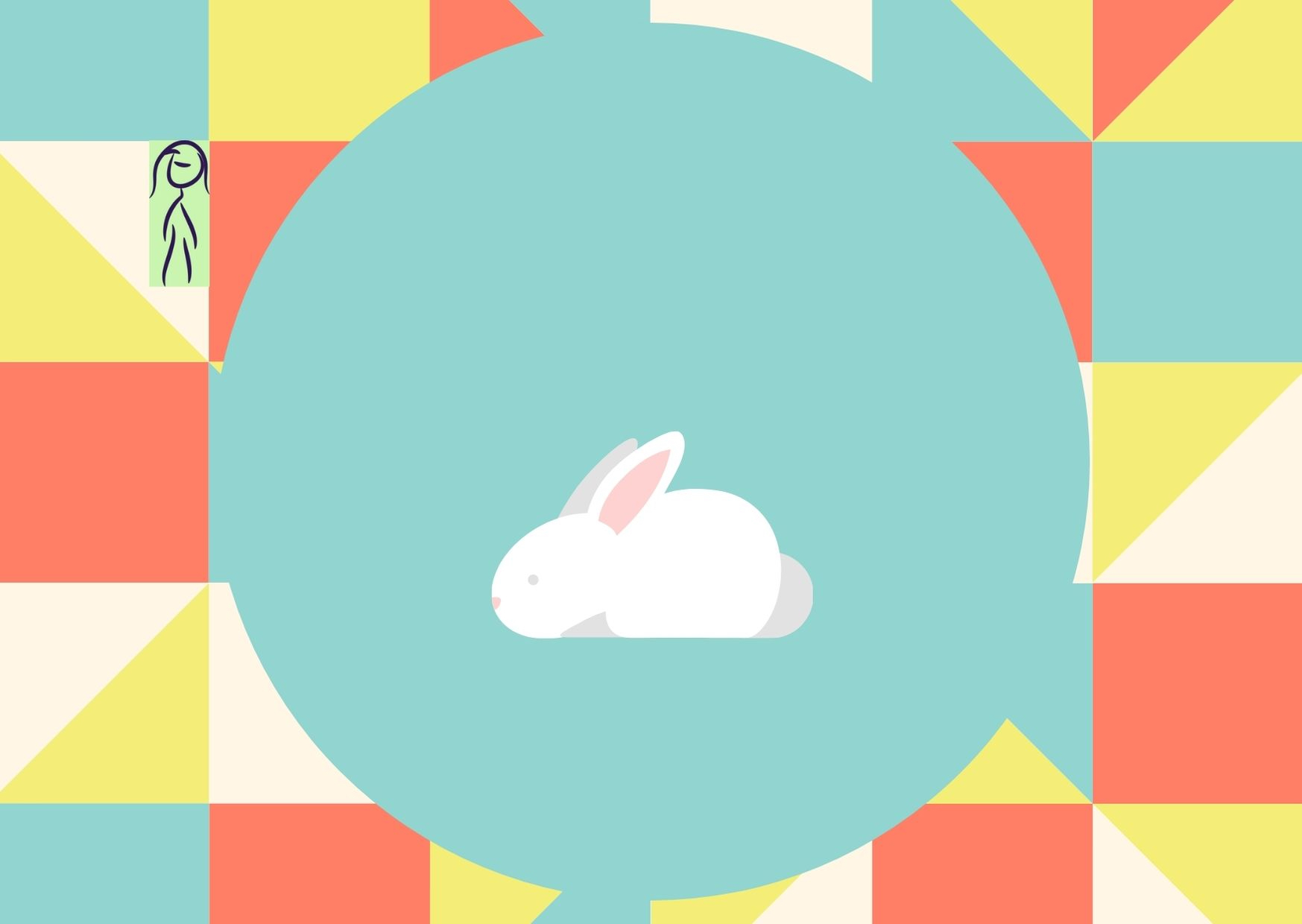 Fetița și Iepurele fac din nou cunoștință